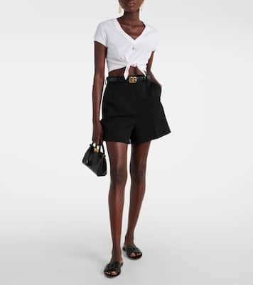 Top cropped in jersey di cotone | Dolce&Gabbana