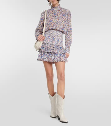 Blouse Gambine en coton à fleurs | Marant Etoile
