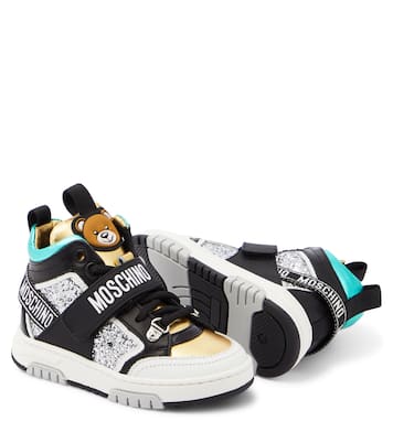 High-Top Sneakers aus Leder | Moschino Kids