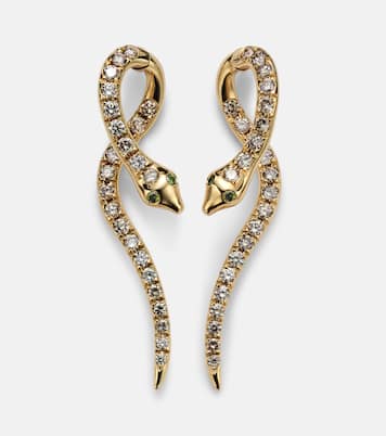Boucles d'oreilles Boa en or 18 ct et diamants | Ileana Makri