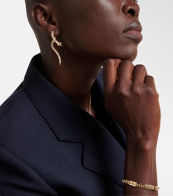 Boucles d'oreilles Boa en or 18 ct et diamants | Ileana Makri
