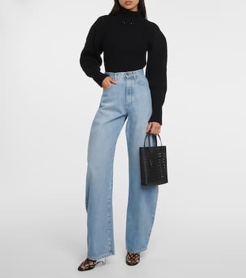 Tote Mina Ns Vienne Wave aus Leder | Alaïa
