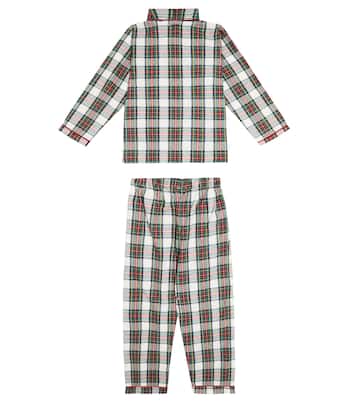 Pyjama Navidad en coton à motif tartan | La Coqueta