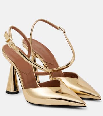 Pumps Arya 90 aus Metallic-Leder | D'Accori