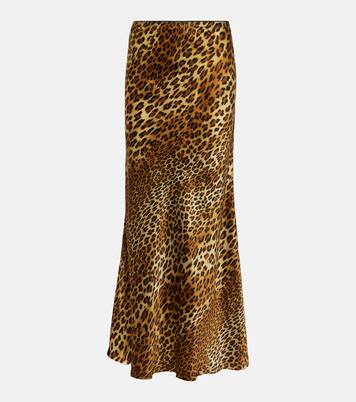 Leopard-print silk maxi skirt | Dodo Bar Or