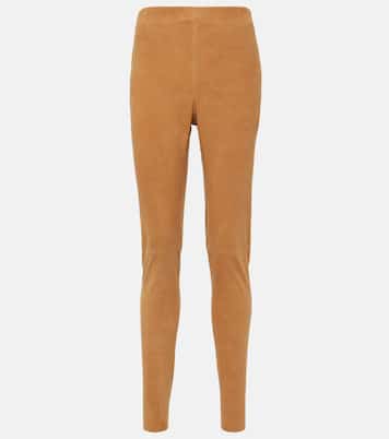 Leggings in suede a vita media | Joseph