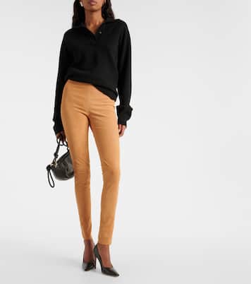Leggings in suede a vita media | Joseph