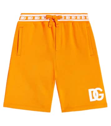 Shorts de jersey de algodón con logo | Dolce&Gabbana Kids