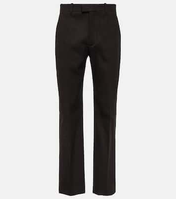 Pantalones rectos de mezcla de algodón | Bottega Veneta