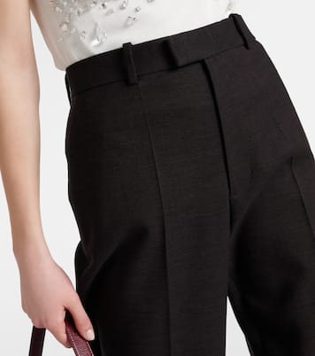 Pantalones rectos de mezcla de algodón | Bottega Veneta