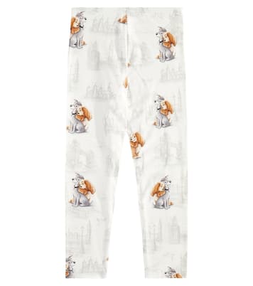 Leggings de mezcla de algodón estampados | Monnalisa