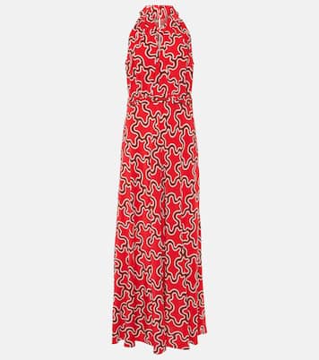 Vestido midi Nyck con cuello halter | Diane von Furstenberg