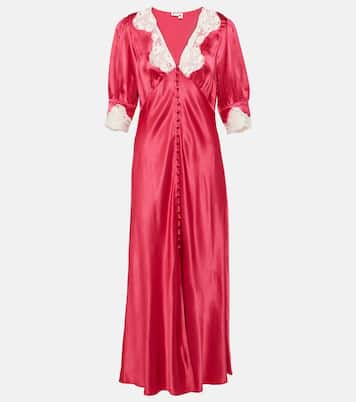 Simone lace-trimmed maxi dress | Rixo