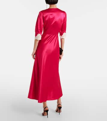 Simone lace-trimmed maxi dress | Rixo