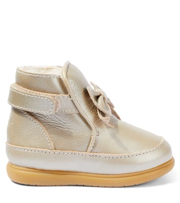 Baby Schuhe Cemilla aus Metallic-Leder | Donsje