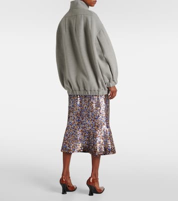 Felpa oversize in jersey di misto cotone | Dries Van Noten