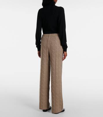 Pantalones rectos Ebba de cachemir | Lisa Yang