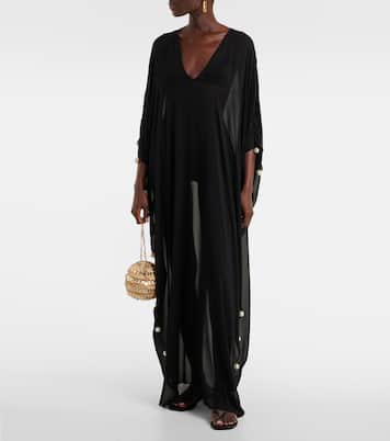 Vestido de playa transparente adornado | Adriana Degreas