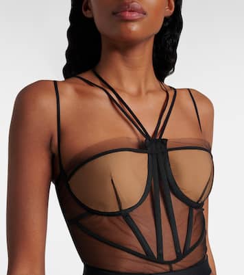 Bustier in tulle | Nensi Dojaka