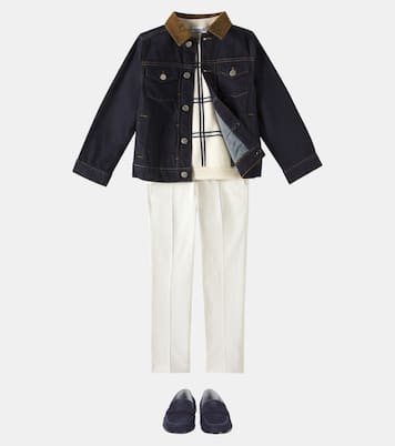 Giacca di jeans Eddis con velluto a coste | Bonpoint