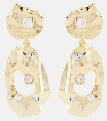 Boucles d’oreilles clip à cristaux | Oscar de la Renta