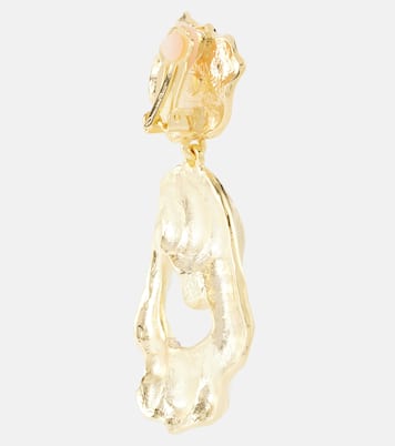 Boucles d’oreilles clip à cristaux | Oscar de la Renta