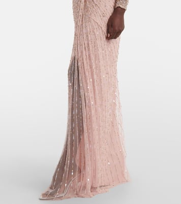 Robe longue Nina en tulle à sequins | Jenny Packham