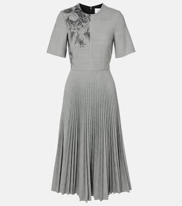 Vestido midi a cuadros Príncipe de Gales | Erdem