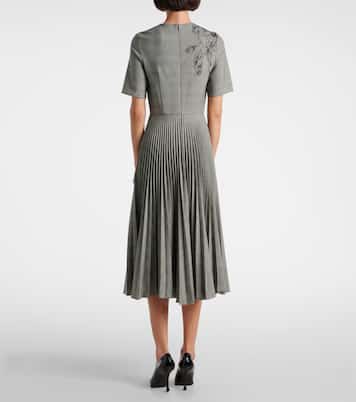 Vestido midi a cuadros Príncipe de Gales | Erdem