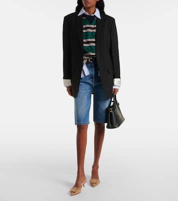 Mules Viv’ In The City 45 en daim | Roger Vivier