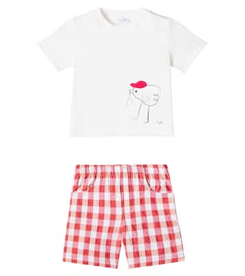 Bebé - set de camiseta y shorts estampados | Il Gufo