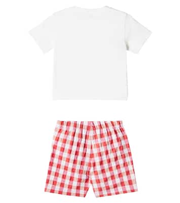 Bebé - set de camiseta y shorts estampados | Il Gufo