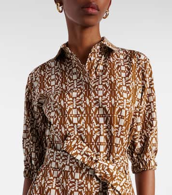 Robe midi Luxgi imprimée en coton | Max Mara