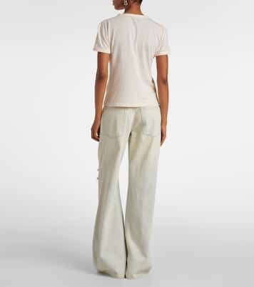 T-shirt in jersey di cotone con logo | Acne Studios