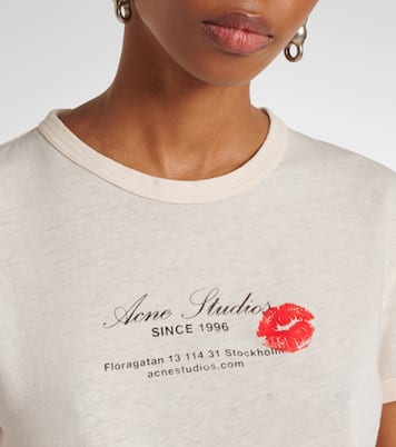 T-shirt in jersey di cotone con logo | Acne Studios