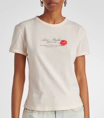 T-shirt in jersey di cotone con logo | Acne Studios