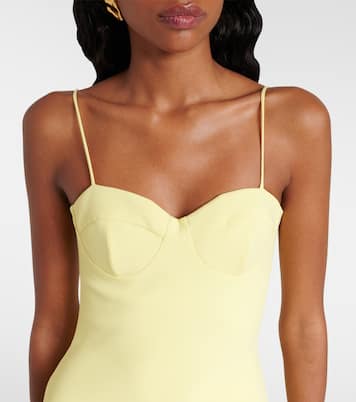 Side-slit corset gown | David Koma