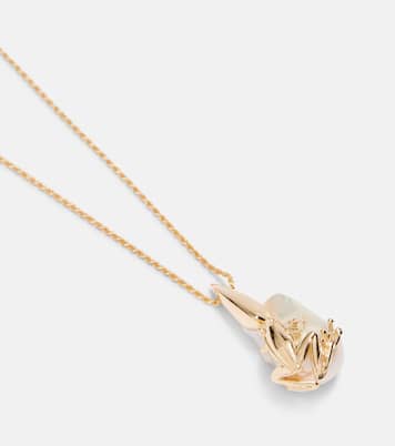 Collier Rana en plaqué or à ornements | Bottega Veneta