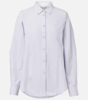 White Label Caroline cotton and linen shirt | Proenza Schouler