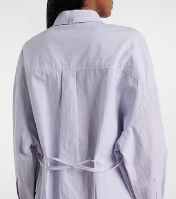 White Label Caroline cotton and linen shirt | Proenza Schouler