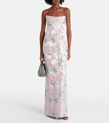 Odessa floral brocade corset gown | Markarian