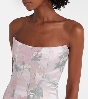 Odessa floral brocade corset gown | Markarian