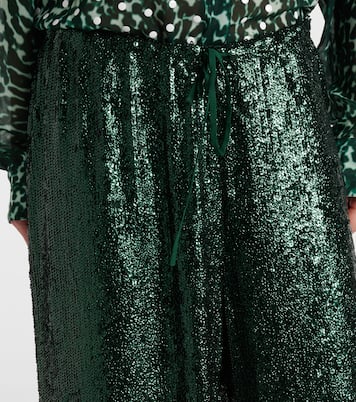 Pantaloni regular con paillettes | Dries Van Noten