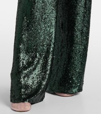 Pantaloni regular con paillettes | Dries Van Noten