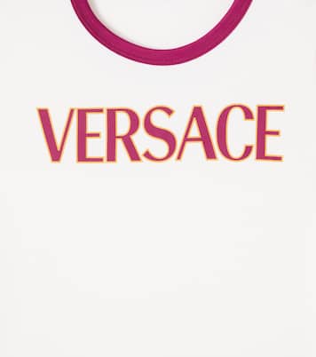 Logo cotton jersey T-shirt | Versace Kids