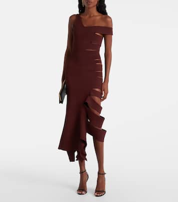 Abito midi asimmetrico con cut-out | Mugler