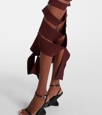 Abito midi asimmetrico con cut-out | Mugler