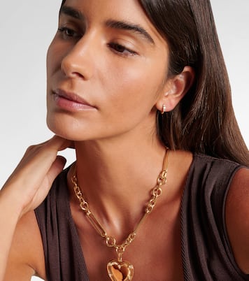 Boucles d'oreilles Rivulet Small en or 14 ct et diamants | Ileana Makri