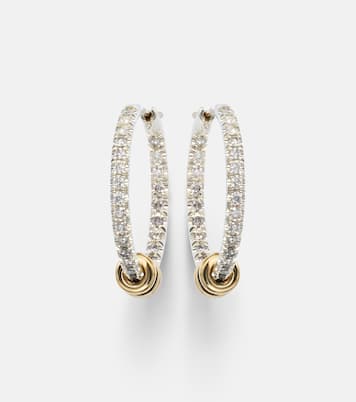 Pendientes Argo Demi de plata de ley y oro de 18 ct con diamantes | Spinelli Kilcollin