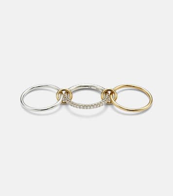 Bague Tigris SG en or 18 ct et argent sterling et diamants | Spinelli Kilcollin